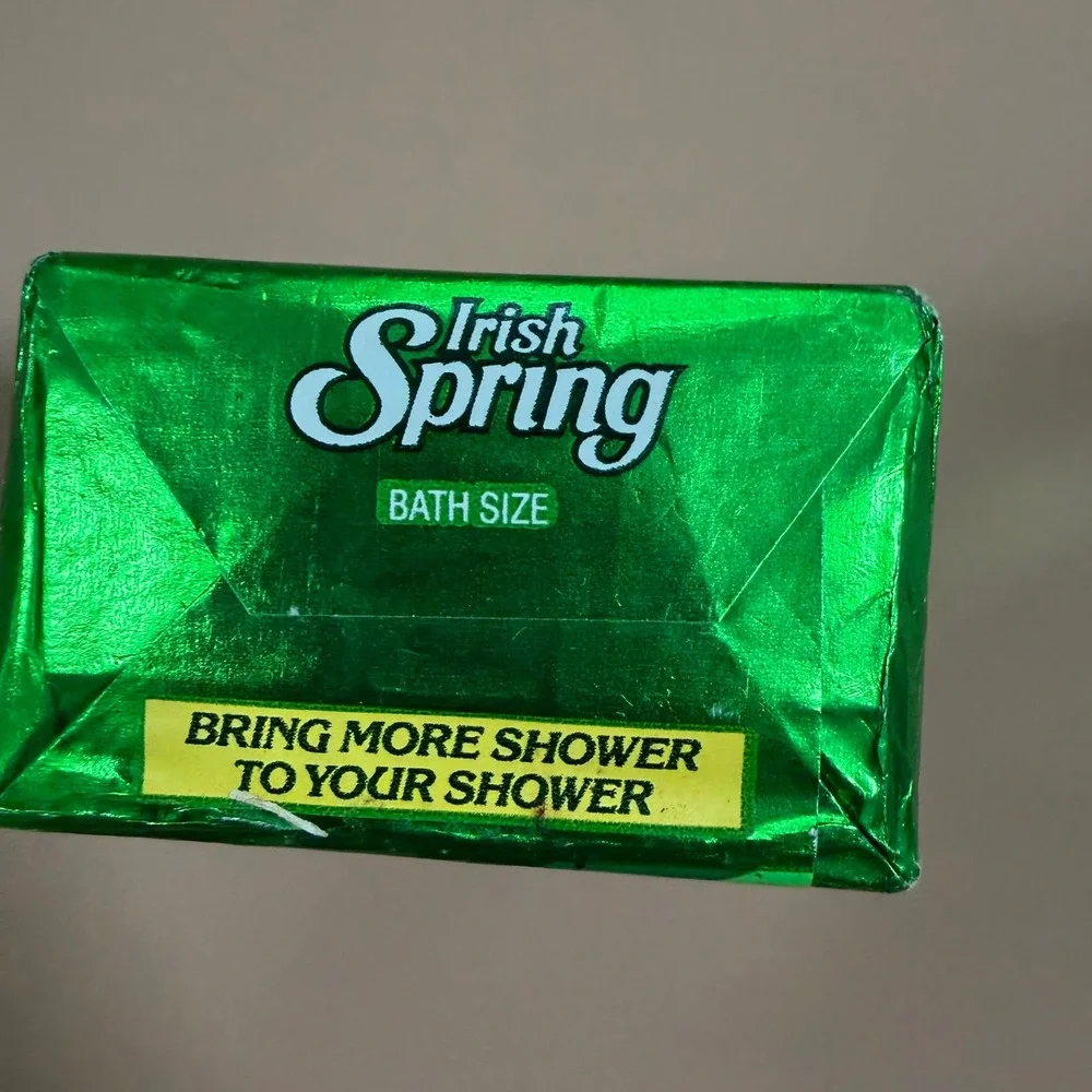 Vintage Irish Spring Deodorant Soap Bar 5oz Original Formula No Flaxseed Linseed